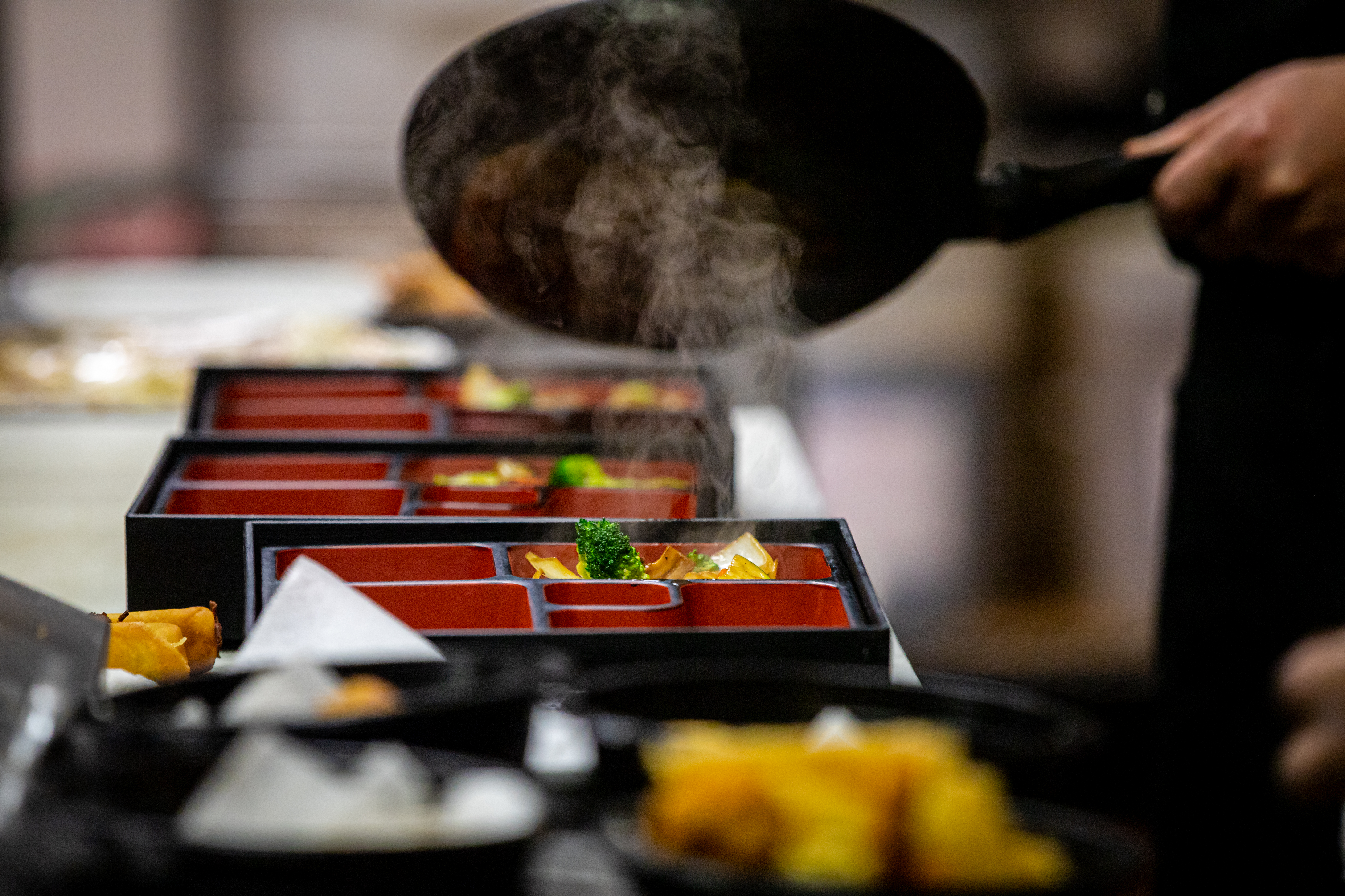 Arranged Food and Objects