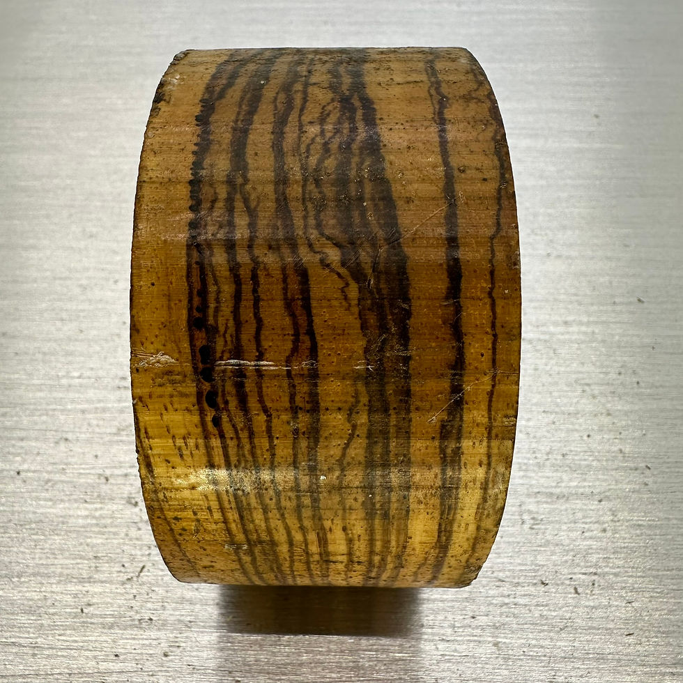 Thumbnail: Zebrano Bowl Blank 4" x 2"