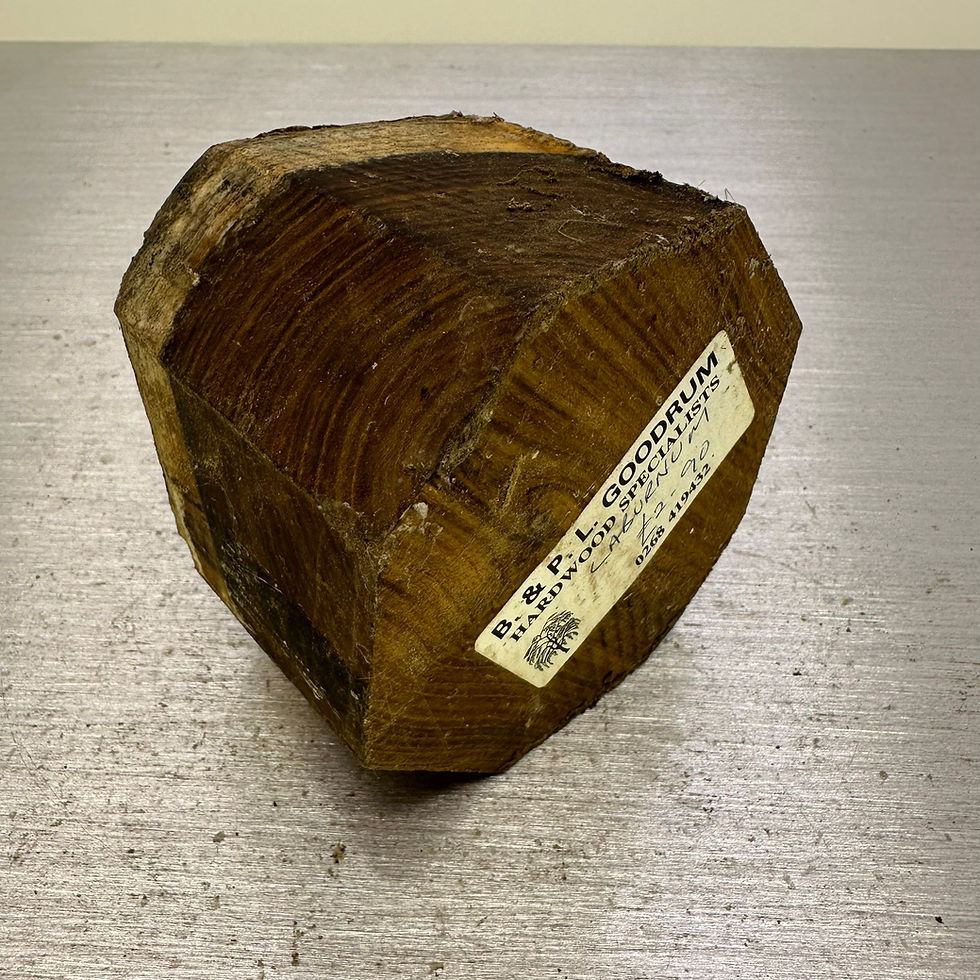 Thumbnail: Laburnum Live Edge Bowl Blank 4" x 3"