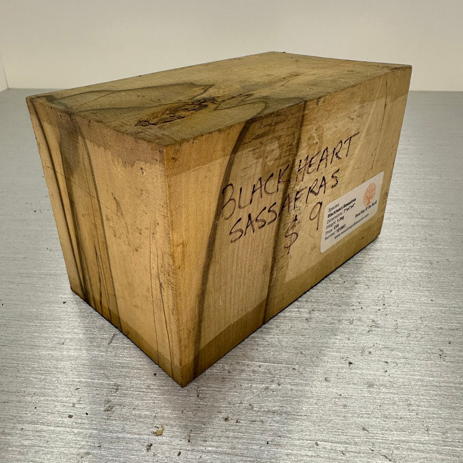 Blackheart Sassafras Block 7" x 4" x 4"