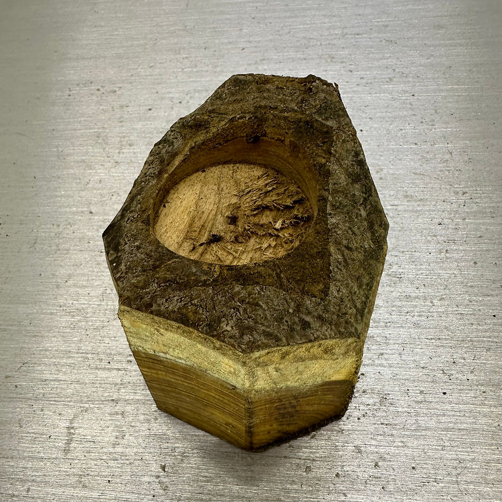 Thumbnail: Laburnum Live Edge Bowl Blank 4" x 3"