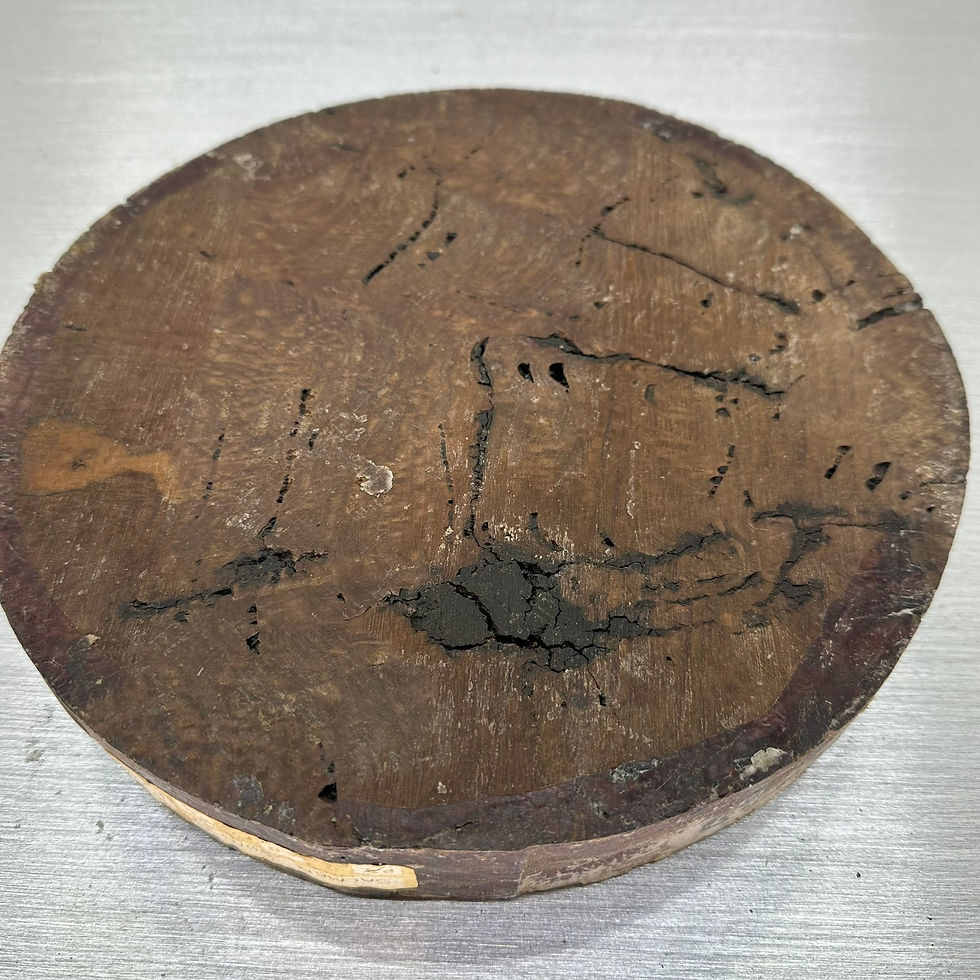 Thumbnail: Salmon Gum Burl Bowl Blank 9.5" x 1.5"