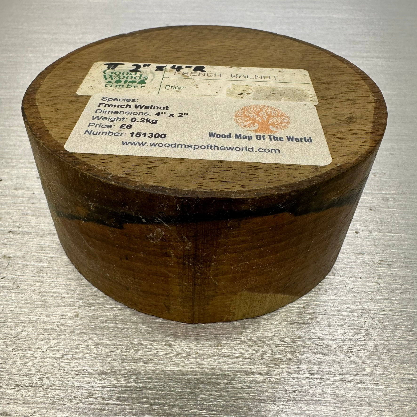 French Walnut 4" x 2"