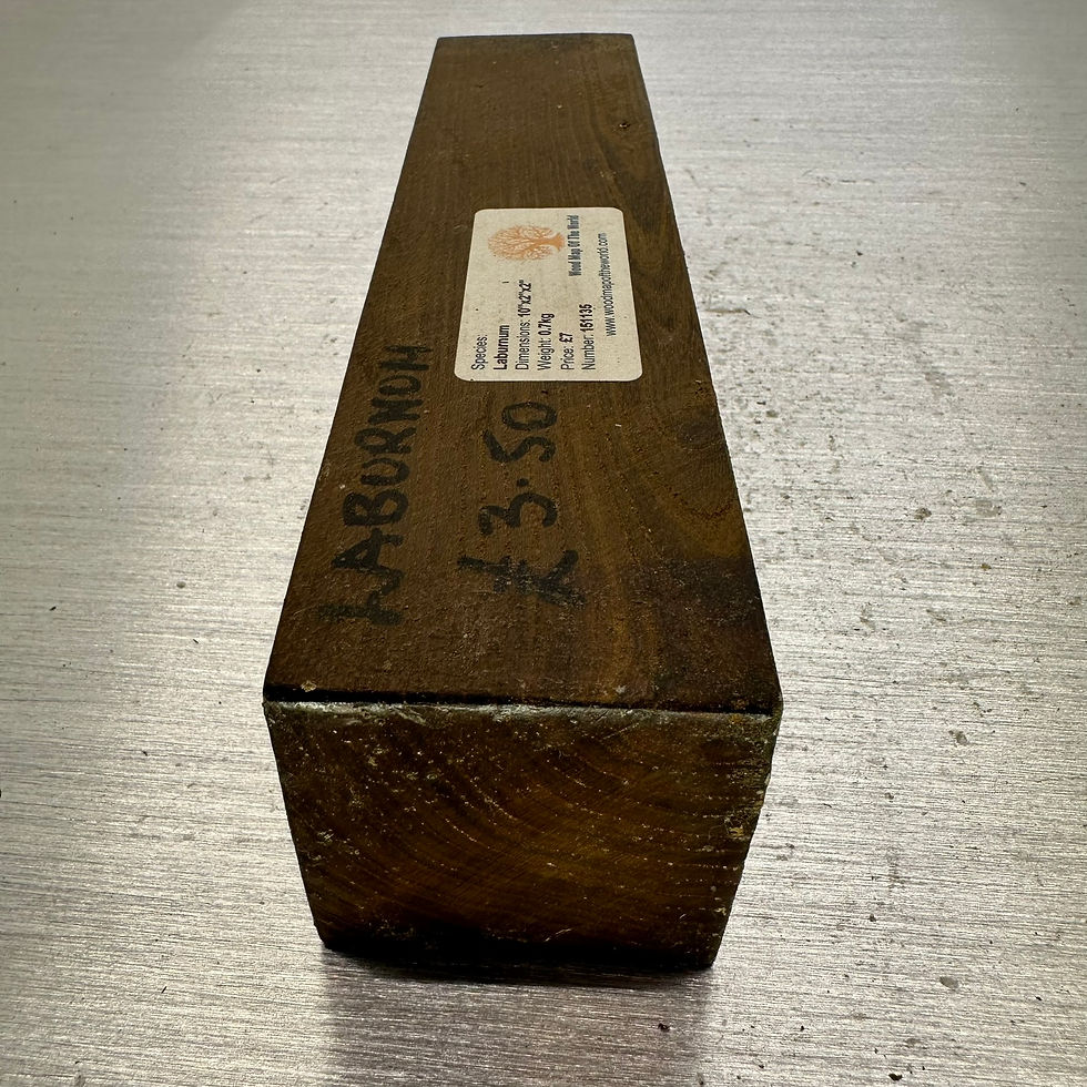 Thumbnail: Laburnum Spindle 10" x 2" x 2"