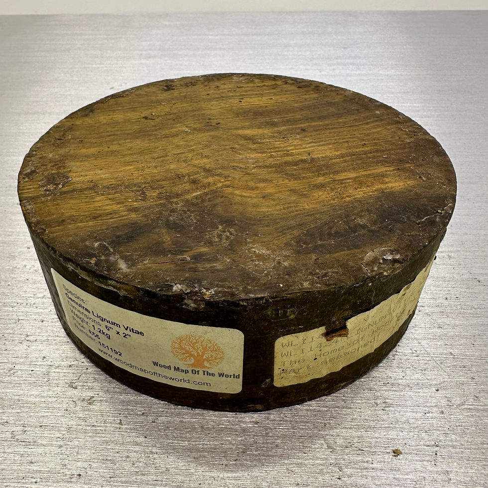 Genuine Lignum Vitae 6" x 2"