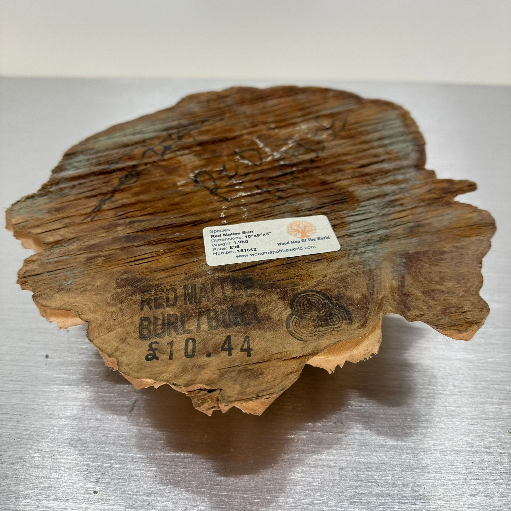 Good size Red Mallee Burr 10" x 9" x 3"