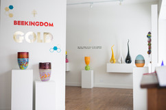 Art glass exhibition. Bee Kingdom Gold