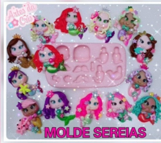 Mermaid Silicone Mold - Artes da Cris