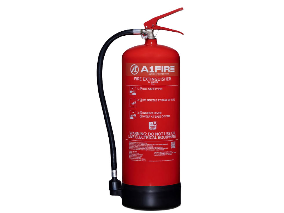 A1 Fire Extinguisher Malaysia with safety instructions.