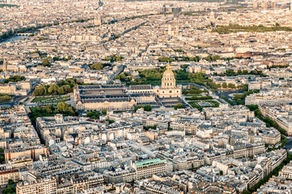 Eiffel Tower, Paris, France, monument, Europe, city, aerial view