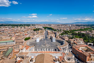 St. Peter's Square, Rome, Italy, Europe, Mediterranean, Ancient architecture, European culture, Italian culture, Vatican