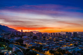 Caracas at sunset