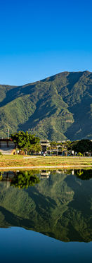 Panoramic view of Mount Ávila at dawn. Caracas, Venezuela