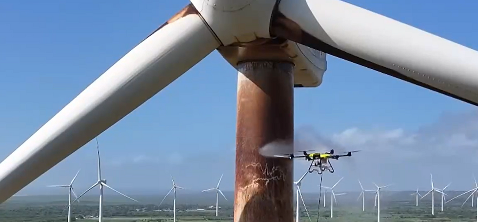 Drone structure cleaning