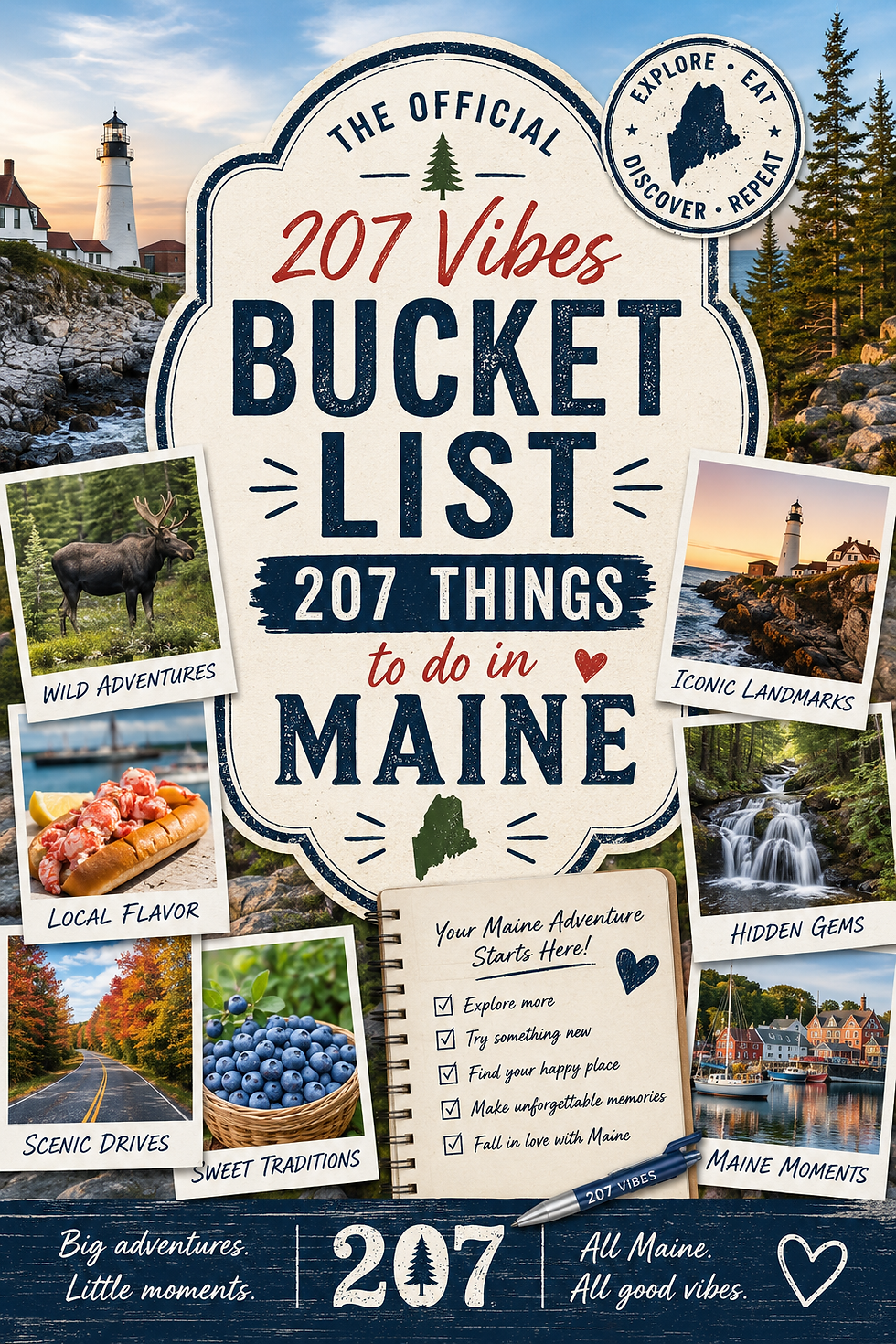 The Official 207 Vibes Bucket List: 207 Things to Do in Maine