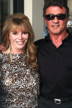Jackie Kallen and Sylvester Stallone