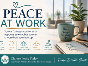 Peace at Work: The Most Powerful Thing You Bring to the Office Isn't on Your Résumé