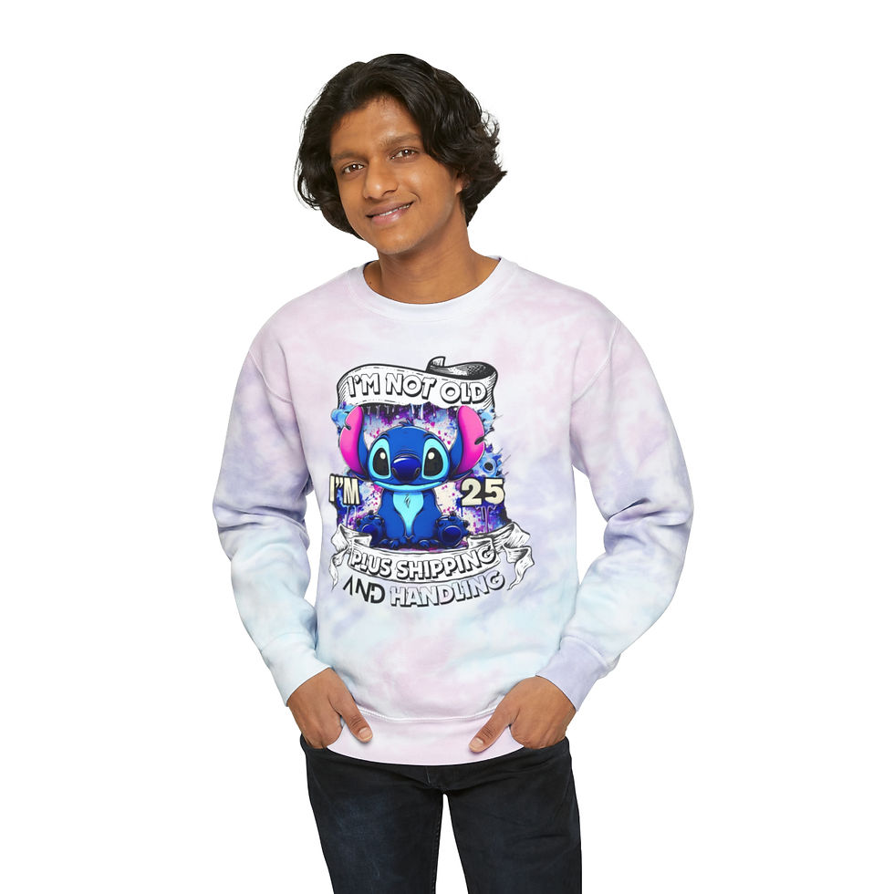 Thumbnail: I’m Not Old Stitch Tie-Dye Sweatshirt