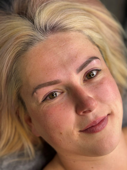 Ombre Powder Brows & Winged Eyeliner Tattoo