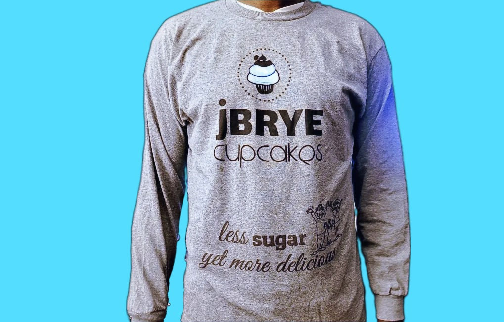 JB Grey Mens Long Sleeve T-Shirt