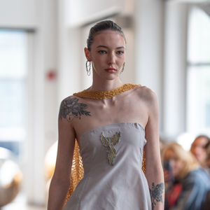 Embroidered Phoenix Dress