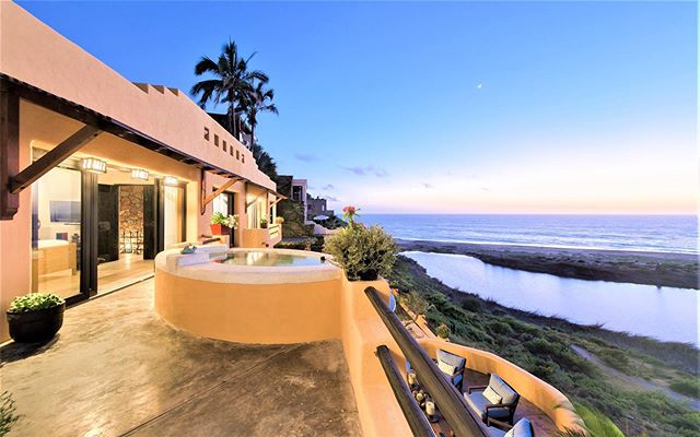 luxury villa oceanfront terrace hot tub