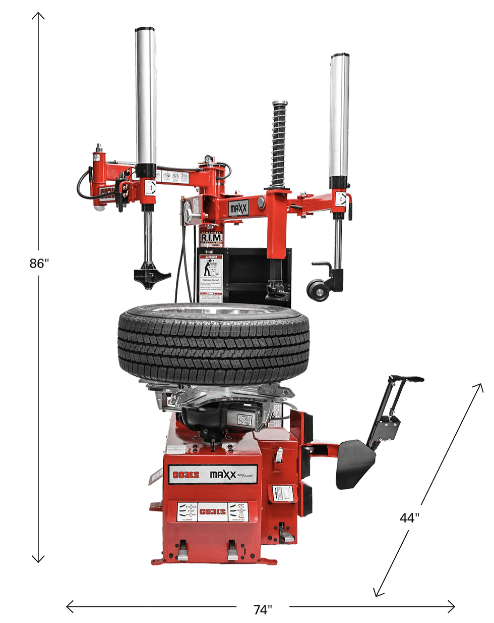 Thumbnail: Coats Maxx 90 Rim Clamp Tire Changer
