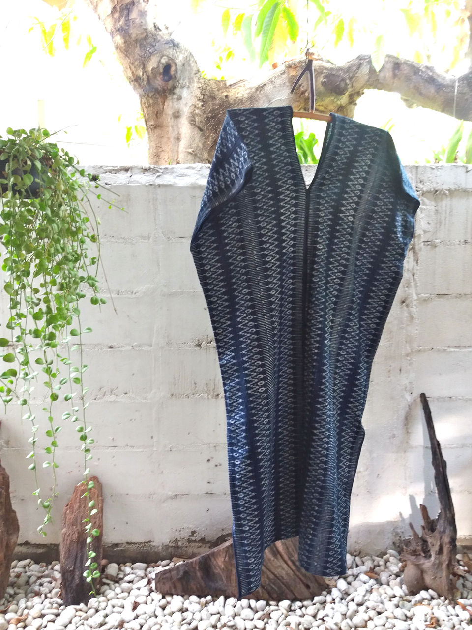 サムネイル： Indigo Batik Kaftan
