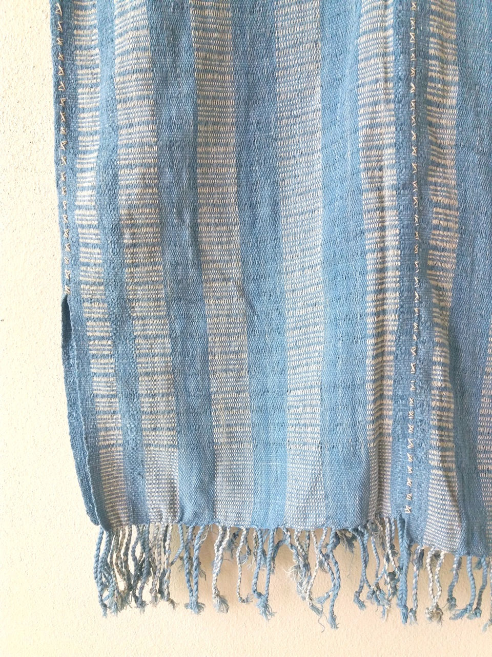 サムネイル： Karen Hill Tribe Handwoven Beach Poncho * Cielo *