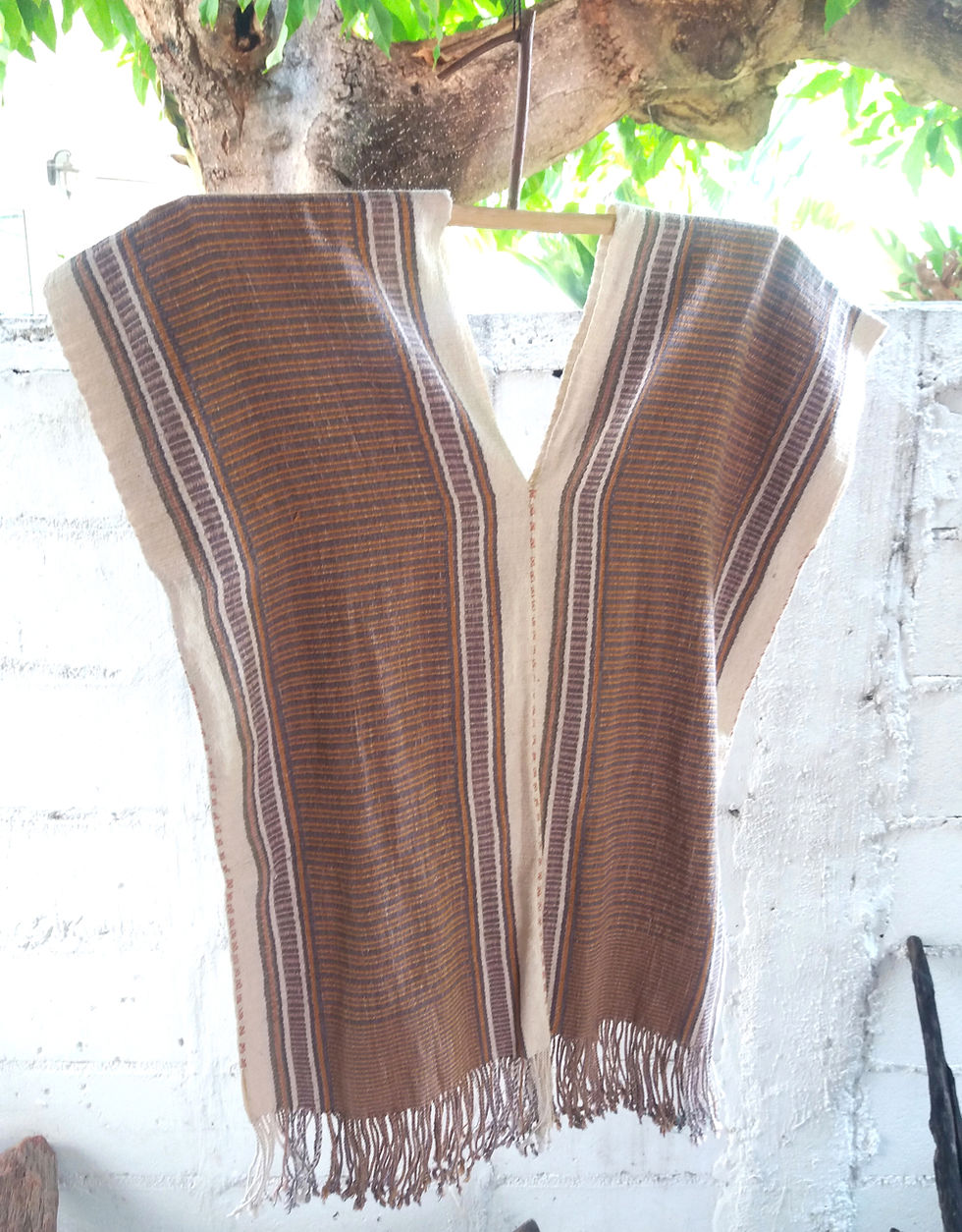 Thumbnail: Karen Hill Tribe Handwoven Poncho