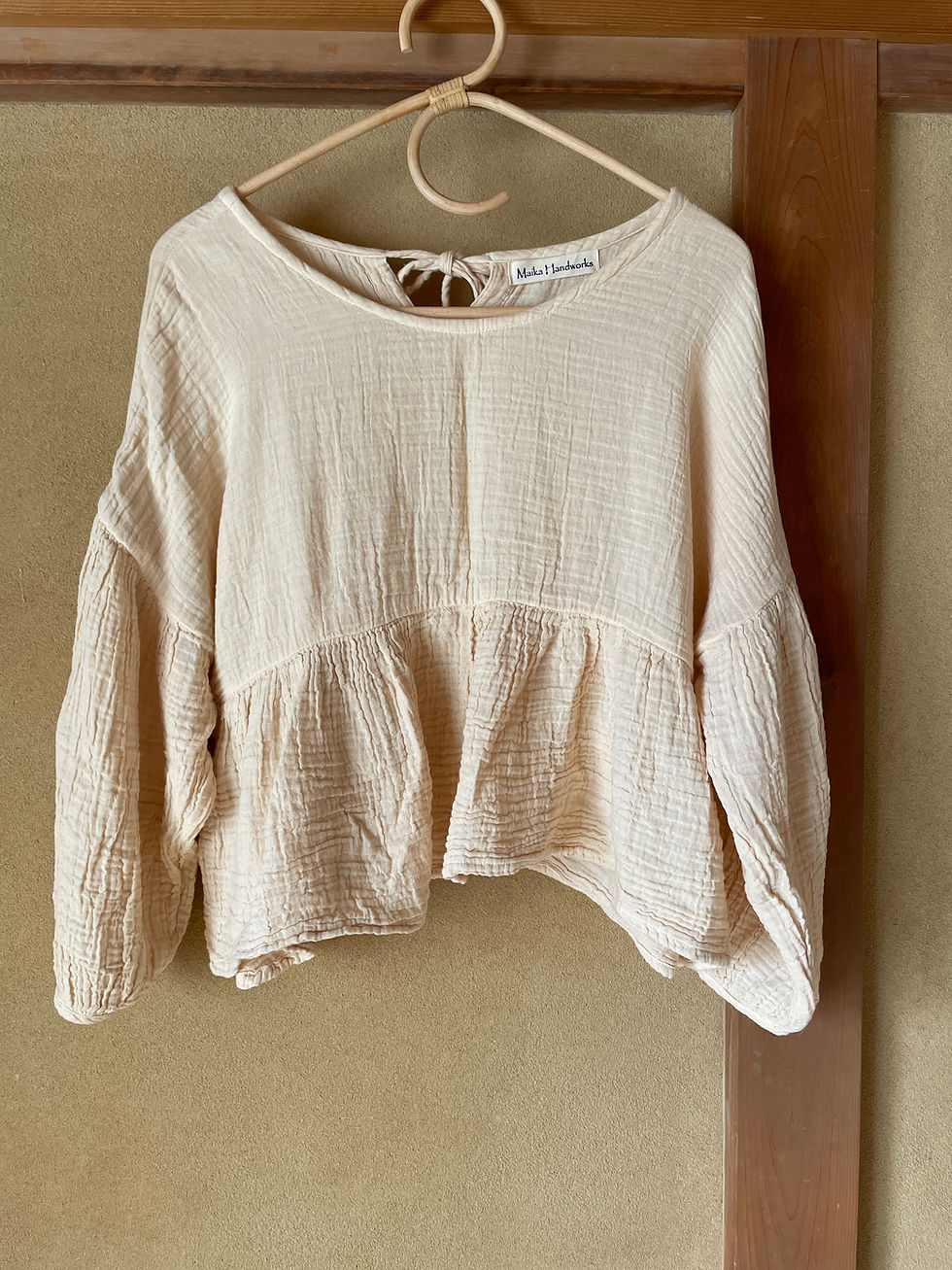 サムネイル： Double Gauze Cotton Frill Blouse