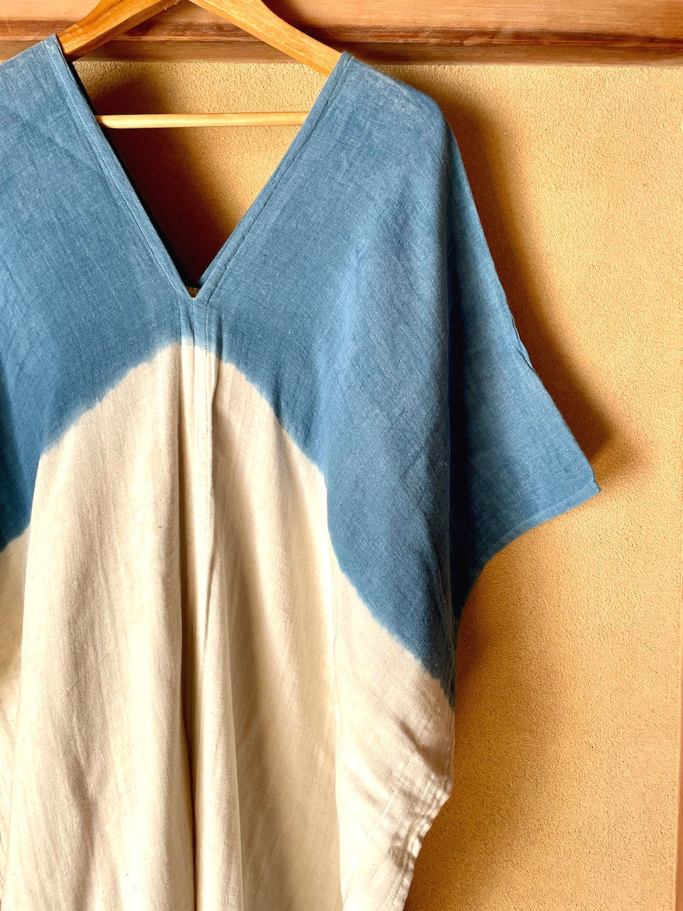Thumbnail: Gauze Cotton Indigo Drop Kaftan
