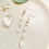 Thumbnail: Moonstone long drop earrings