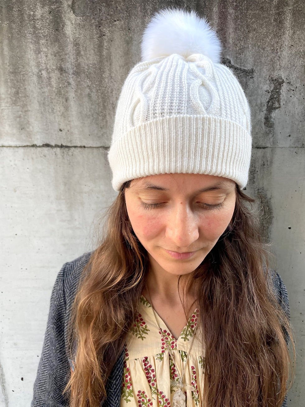 サムネイル： Pure Cashmere Knit Hat