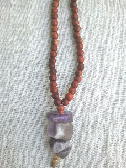 サムネイル： Nacklace Mala Spring Amethyst ✴