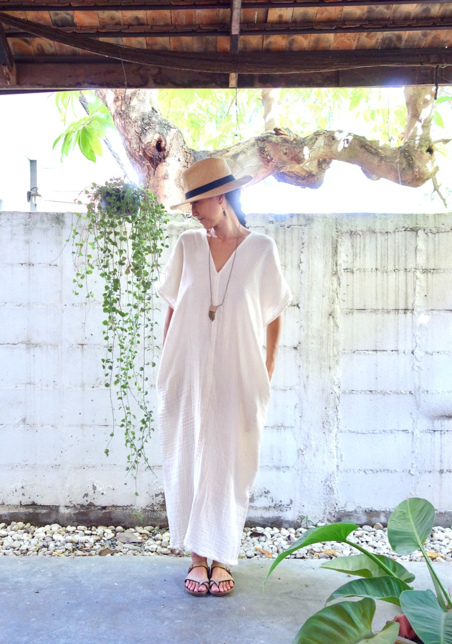 Thumbnail: Double Gauze Cotton Tao Kaftan