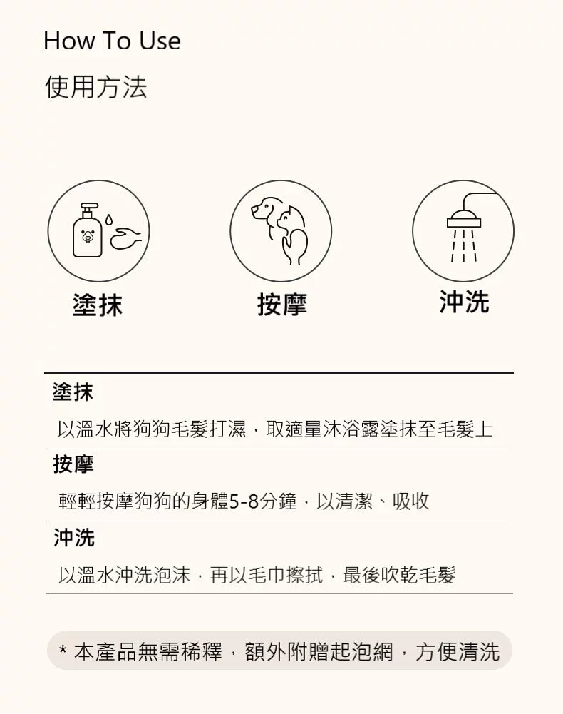 縮圖：Amo Petric - 乳木果輕質精油沐浴露（長毛/長捲毛犬用） 450ml