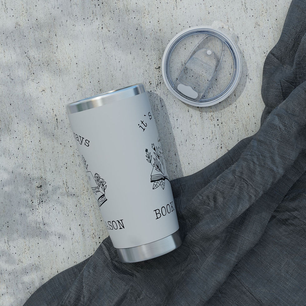 Miniaturbild: IT`S ALWAYS BOOK SEASON bookish Edelstahl Thermosbecher Reisebecher 600ml