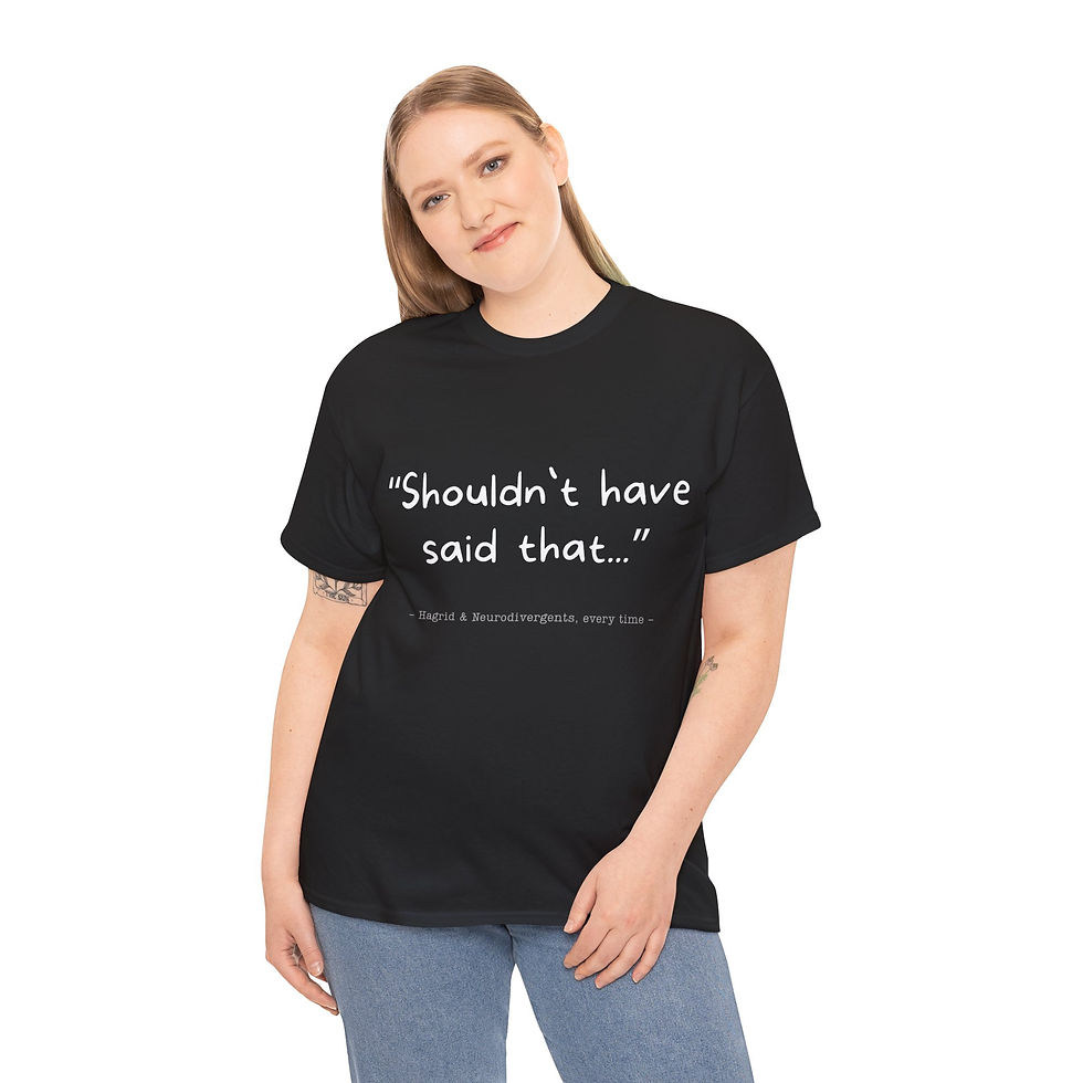 Miniaturbild: SHOULDN`T HAVE SAID THAT dark Shirt Tee in 8 Größen & 12 Farben