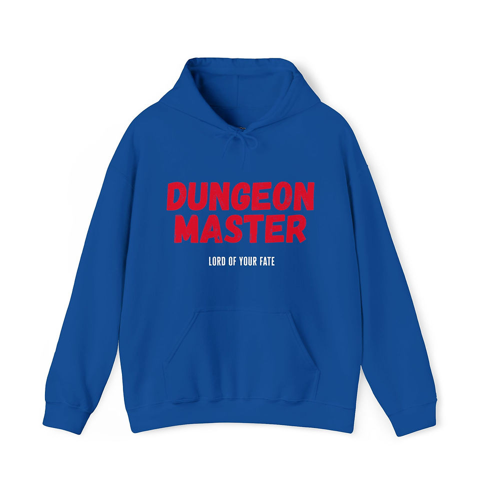 Miniaturbild: DUNGEON MASTER DnD DM Hoodie red, unisex, in 8 Größen & 8 Farben