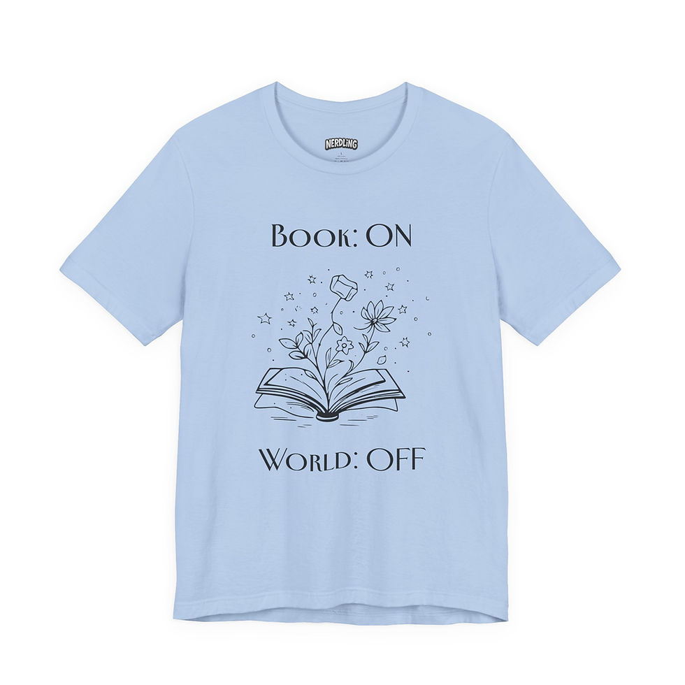 Miniaturbild: BOOK ON WORLD OFF black Shirt Short Sleeve Tee, unisex, in 7 Größen & 12 Farben