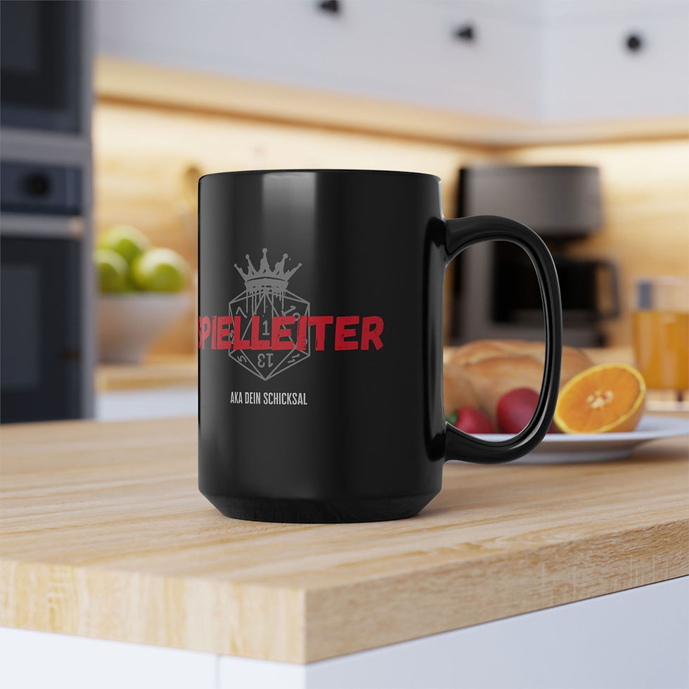 Miniaturbild: SPIELLEITER Dein Schicksal Tasse in 2 Größen, DSA DnD PnP Becher, schwarz