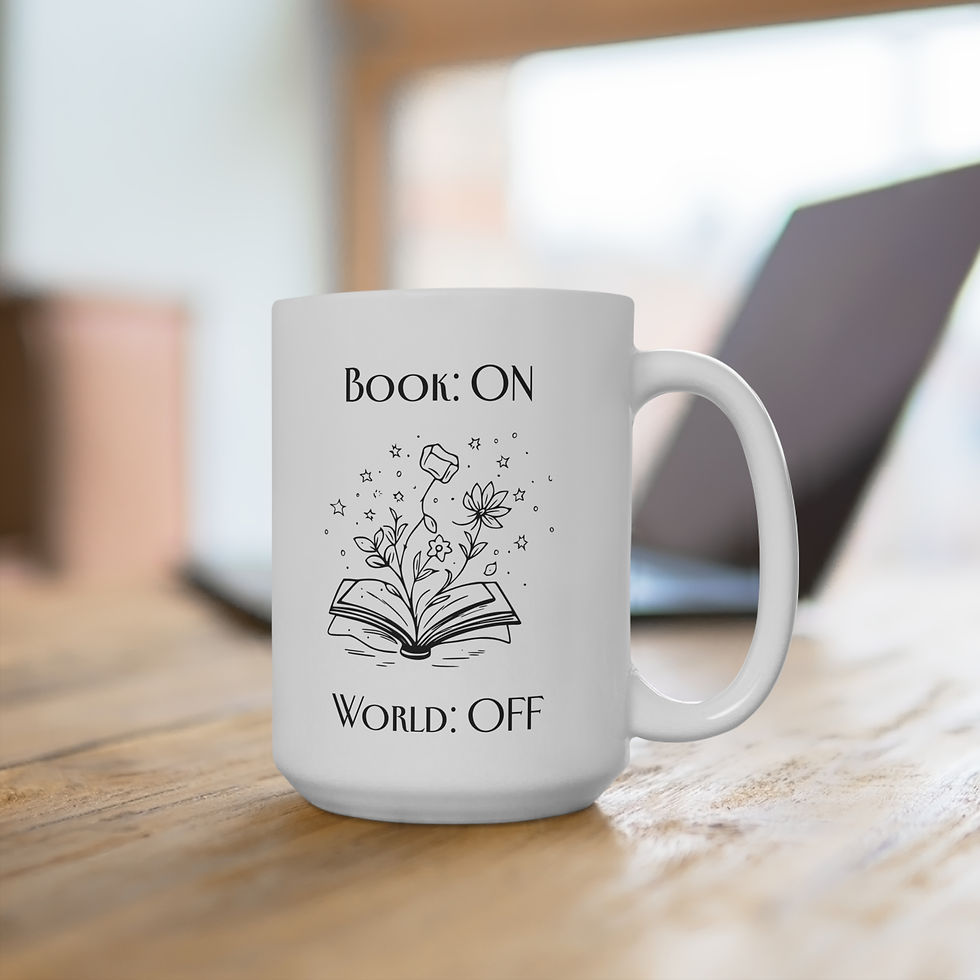 Miniaturbild: BOOK ON WORLD OFF black Book Lover Bücher Fan Tasse Becher in 2 Größen