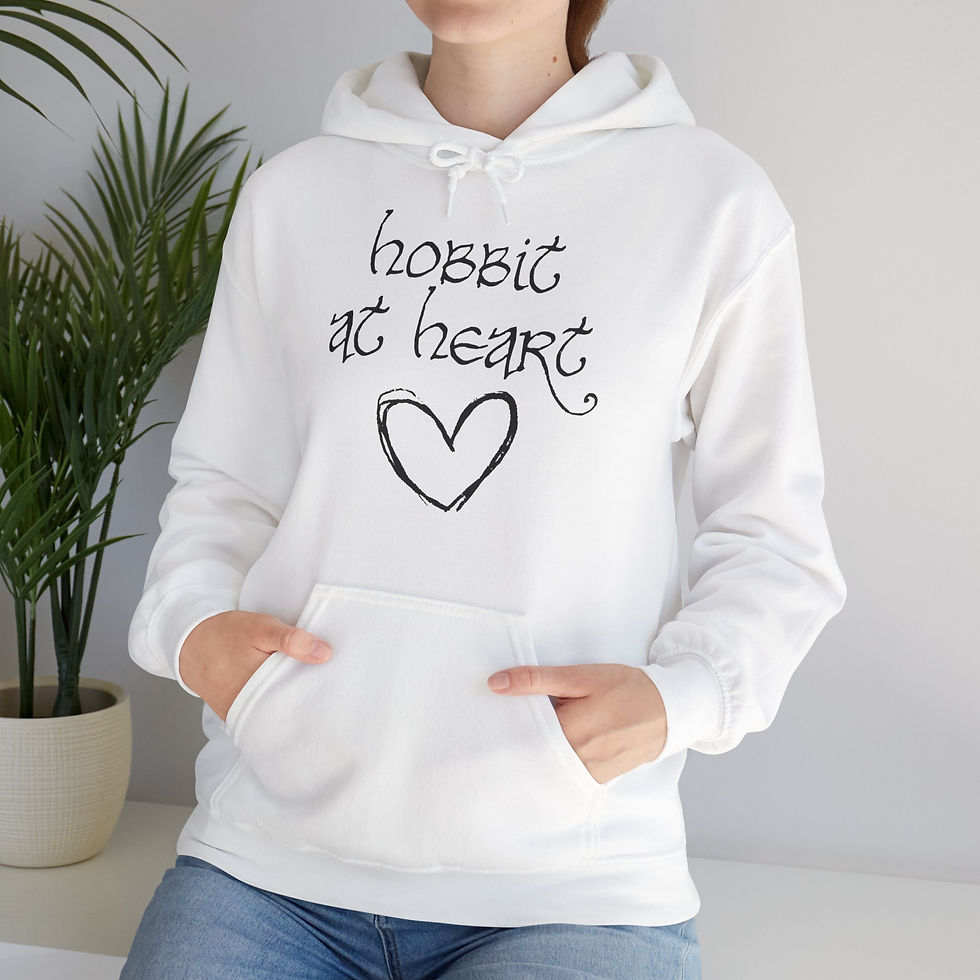 Miniaturbild: HOBBIT AT HEART Fantasy Hoodie hell in 8 Größen & 10 Farben