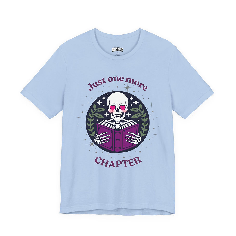 Miniaturbild: JUST ONE MORE CHAPTER Shirt Short Sleeve Tee, unisex, in 7 Größen und 12 Farben