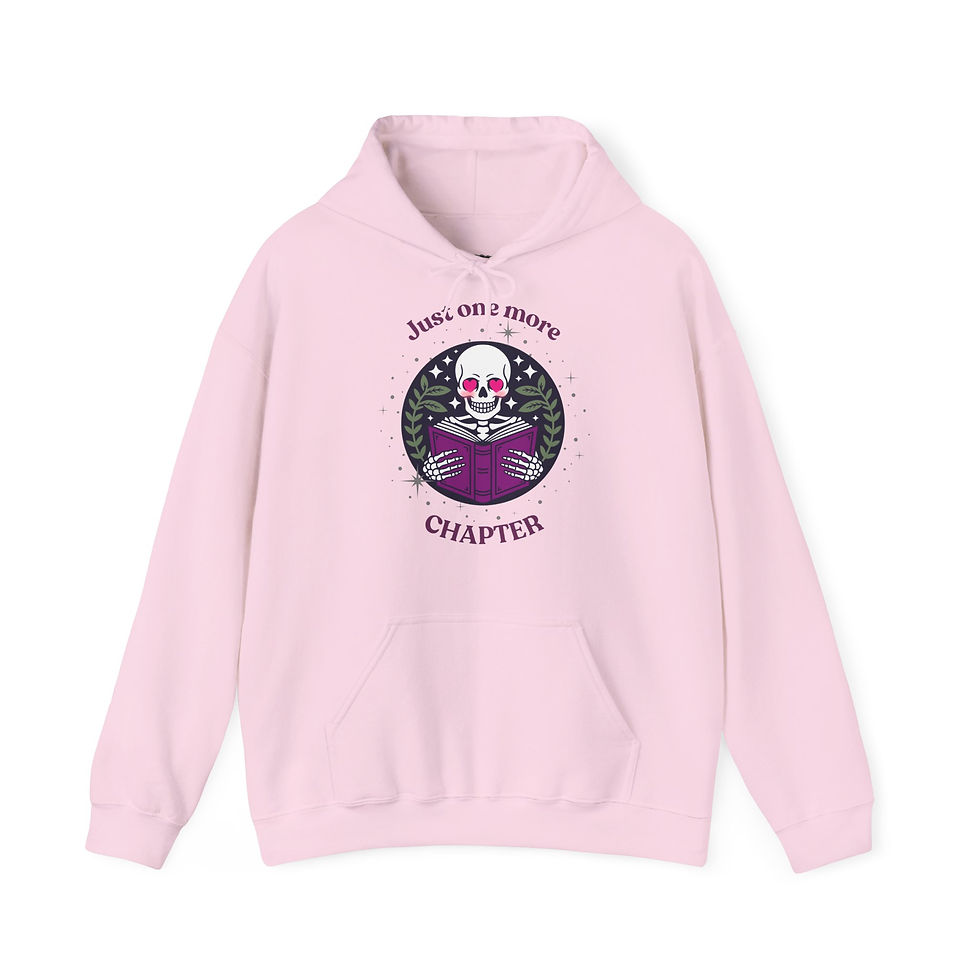 Miniaturbild: JUST ONE MORE CHAPTER BookLover Hoodie in 8 Größen & 8 Farben