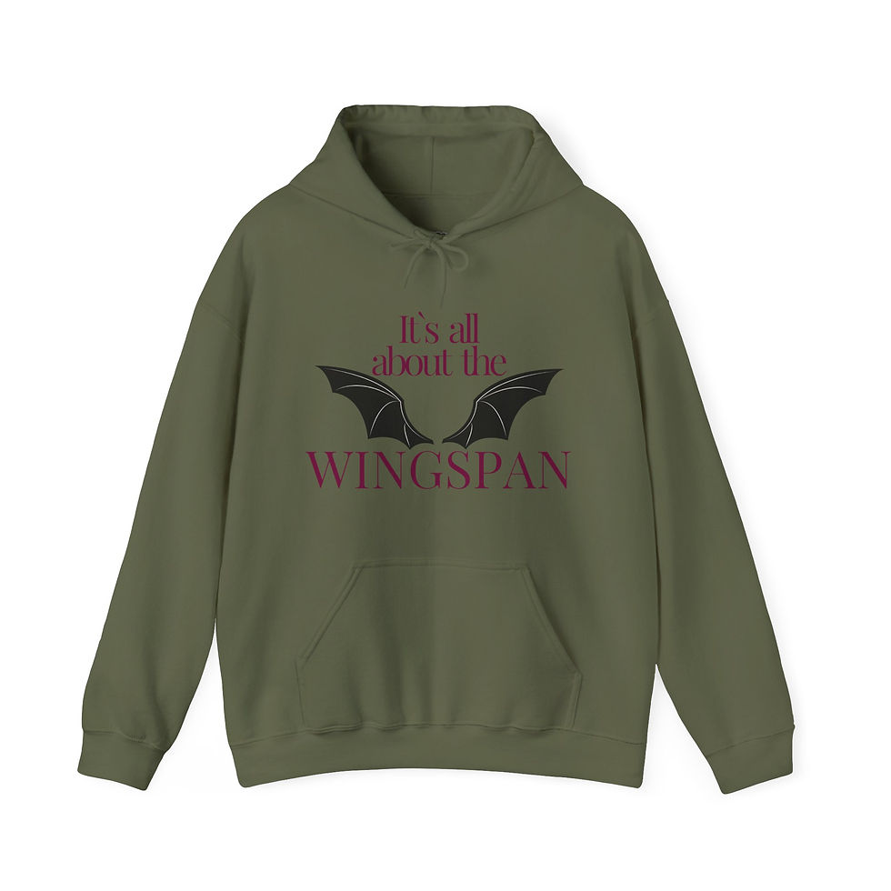 Miniaturbild: IT`S ALL ABOUT THE WINGSPAN BookLover Hoodie in 8 Größen & 8 Farben