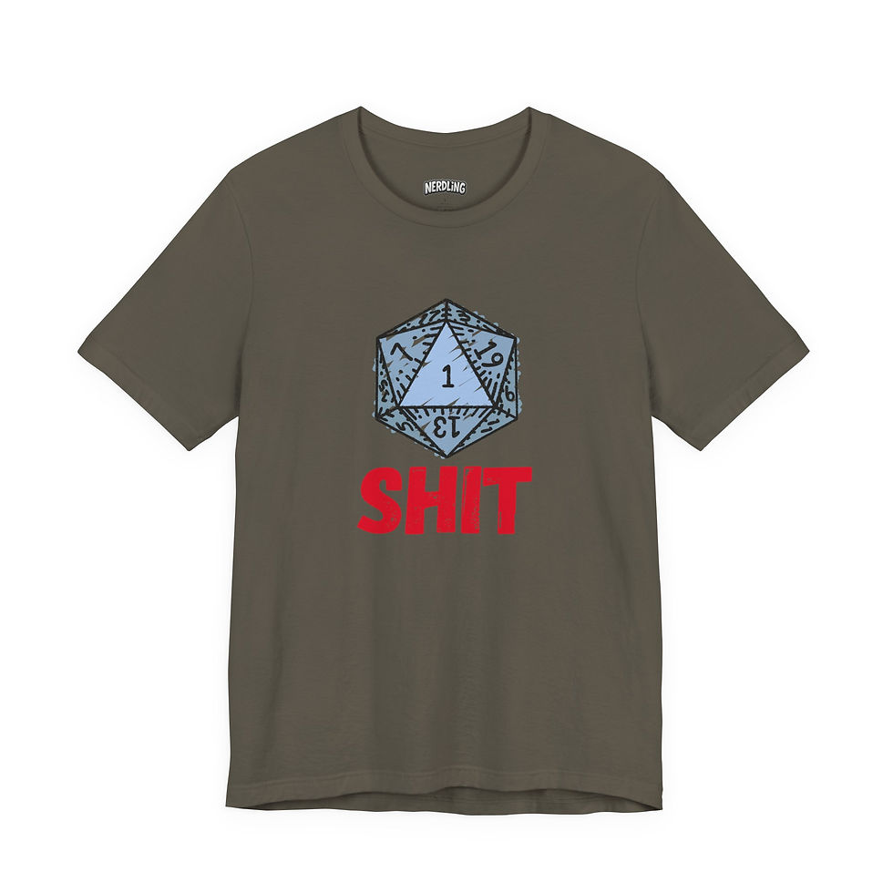 Miniaturbild: SHIT Critical Fail DnD Shirt Short Sleeve Tee, unisex, in 7 Größen & 12 Farben