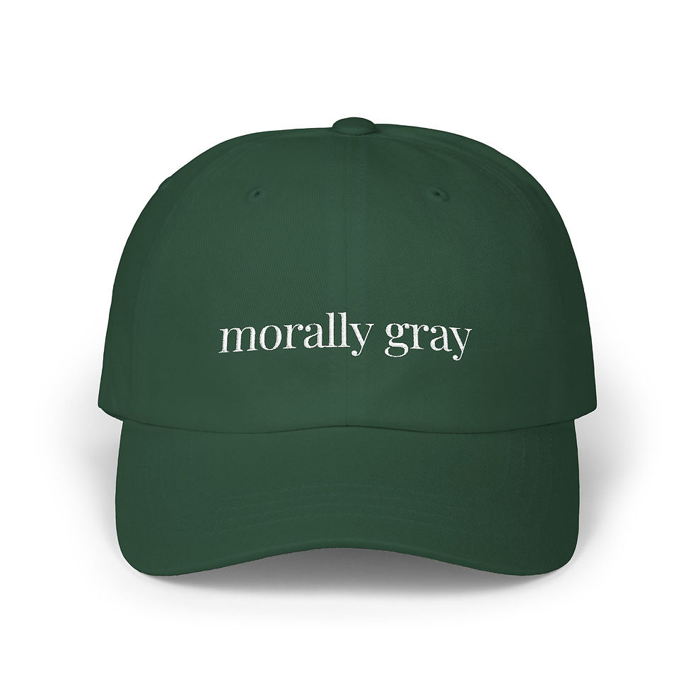 Miniaturbild: MORALLY GRAY bookish Cap Kappe bestickt in 4 Farben