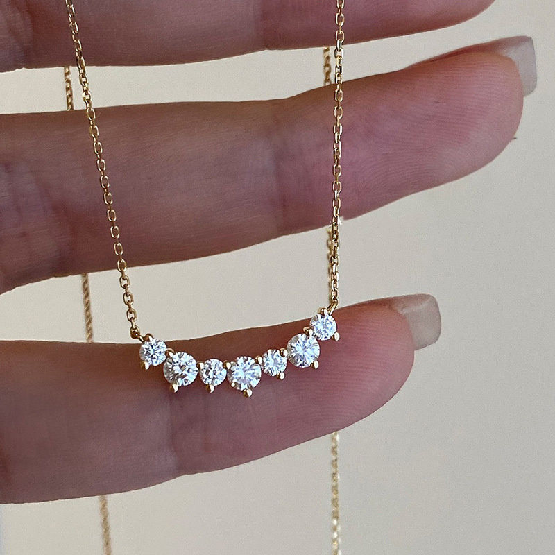 18K Gold Plated Geometric Pendant Necklace | 925 Sterling Silver